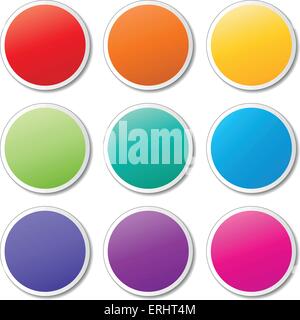 Illustrazione Vettoriale di tag impostato su sfondo bianco Illustrazione Vettoriale