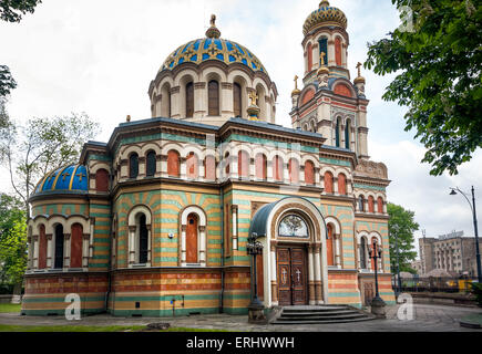 Cattedrale ortodossa Alexander Nevsky a Lodz, Polonia Foto Stock