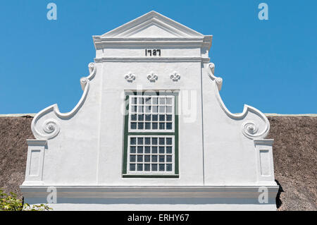 Edificio di Paarl nella provincia del Capo occidentale del Sud Africa. Costruito in Cape Dutch stile architettonico Foto Stock