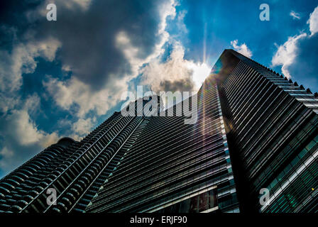 Petronas Twin Towers, Kuala Lumpur, Malesia. Foto Stock