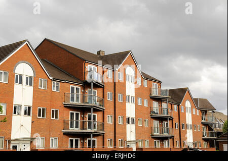 Moderno edificio di appartamenti di design, Walsall Foto Stock