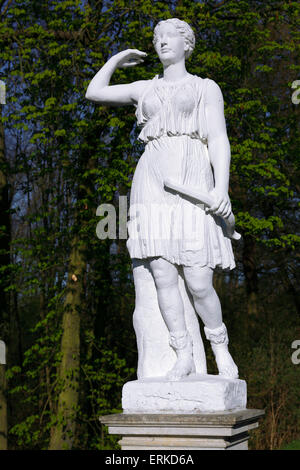 Statua di Diana, Sieglitz Park, vicino Wörlitz, Sassonia-Anhalt, Germania Foto Stock