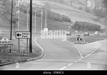 West Midland Safari e Leisure Park, situato in Baja Sardinia, Worcestershire, Inghilterra. Inaugurato nella primavera del 1973. La foto è stata scattata il 24 aprile 1973. Foto Stock