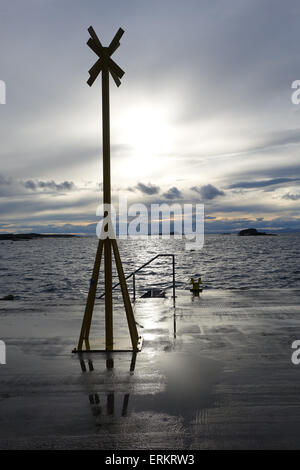 Luce della Sera su Firth of Forth Foto Stock