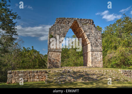 L'arco, Kabah sito archeologico, Yucatan, Messico, America del Nord Foto Stock