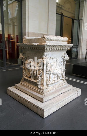 Altare dedicato a Marte e Venere. 1° C. Da Ostia Antica. Sollievo. Museo Nazionale Romano. Palazzo Massimo. Roma. L'Italia. Foto Stock