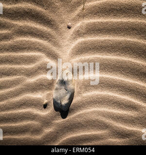 Increspature di sabbia in spiaggia Culbin in Scozia. Foto Stock