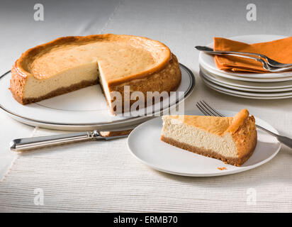 La vaniglia agave cheesecake Foto Stock