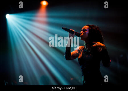 Porto, Portogallo. 04 Giugno, 2015. FKA ramoscelli si esibisce dal vivo a nn. Primavera Sound tenutasi a Porto. © Diogo Baptista/Pacific Press/Alamy Live News Foto Stock