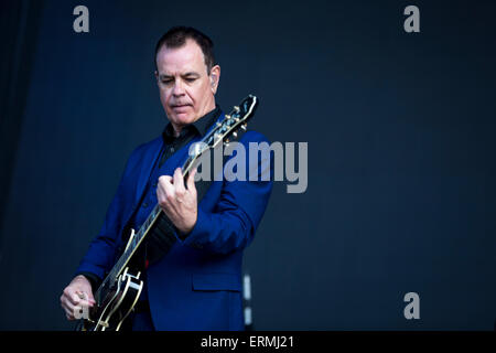 Porto, Portogallo. 04 Giugno, 2015. Glossari Affini si esibisce dal vivo a nn. Primavera Sound tenutasi a Porto, Portogallo. © Diogo Baptista/Pacific Press/Alamy Live News Foto Stock