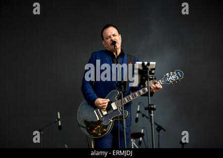 Porto, Portogallo. 04 Giugno, 2015. Glossari Affini si esibisce dal vivo a nn. Primavera Sound tenutasi a Porto, Portogallo. © Diogo Baptista/Pacific Press/Alamy Live News Foto Stock