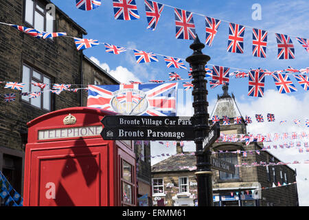 Haworth nel West Yorkshire, Regno Unito. Foto Stock