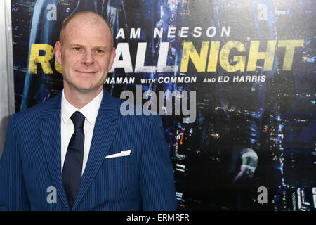 Tom Holkenborg assiste la premiere del 'eseguire tutta la notte' a AMC Loews Lincoln Square il 9 marzo 2015 in New York City. Foto Stock