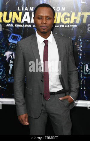 Malcolm Goodwin assiste la premiere del 'eseguire tutta la notte' a AMC Loews Lincoln Square il 9 marzo 2015 in New York City. Foto Stock