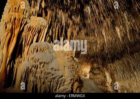 Grotte del Drach, Cuevas del Drach, Dragon's Cave, Porto Cristo, Maiorca, isole Baleari, Spagna Foto Stock