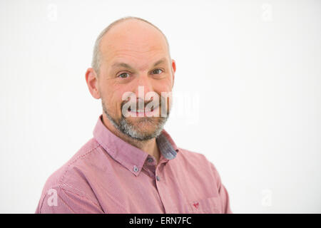 WILLIAM FOTHERINGTON, autore dell' Bernard Hinault e la Caduta e Ascesa di ciclismo francese', Hay Festival della Letteratura, Mercoledì 27 Maggio 2015 Foto Stock