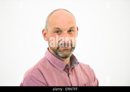 WILLIAM FOTHERINGTON, autore dell' Bernard Hinault e la Caduta e Ascesa di ciclismo francese', Hay Festival della Letteratura, Mercoledì 27 Maggio 2015 Foto Stock