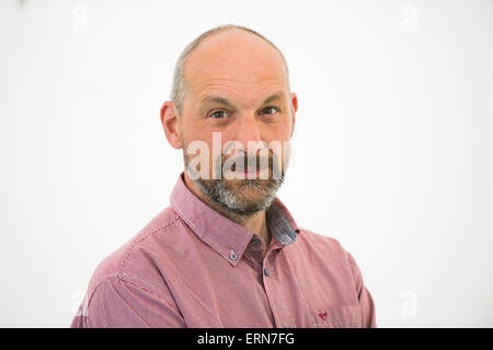 WILLIAM FOTHERINGTON, autore dell' Bernard Hinault e la Caduta e Ascesa di ciclismo francese', Hay Festival della Letteratura, Mercoledì 27 Maggio 2015 Foto Stock