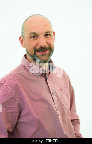 WILLIAM FOTHERINGTON, autore dell' Bernard Hinault e la Caduta e Ascesa di ciclismo francese', Hay Festival della Letteratura, Mercoledì 27 Maggio 2015 Foto Stock