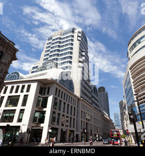 Vista di 20 Gracechurch Street, City of London, Regno Unito Foto Stock