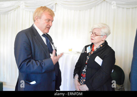 Londra, UK . 04 Giugno, 2015. Reception con personale e studenti a Alumini dell Università di Londra programma esterno, le Case del Parlamento di Londra, Regno Unito. Credito: Adina Tovy/Alamy Live News Foto Stock