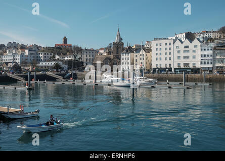 St Peter Port Guernsey porto Foto Stock