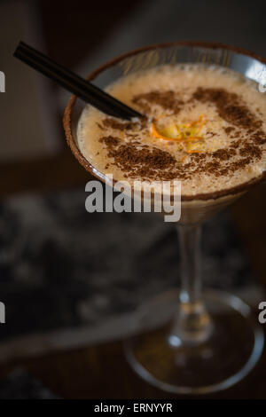 Il freddo fresco cocktail caffè con Orange Foto Stock