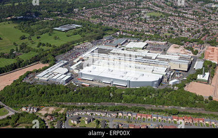 Vista aerea del Longbridge impianto auto in fabbrica a Birmingham, Regno Unito Foto Stock