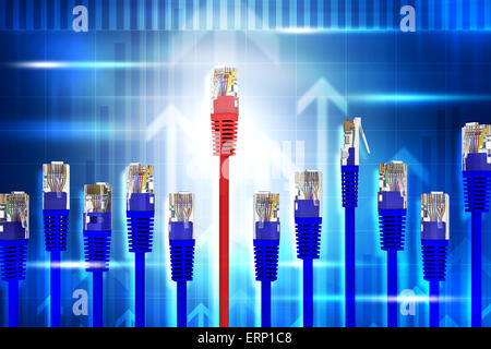 Cavi per computer Foto Stock