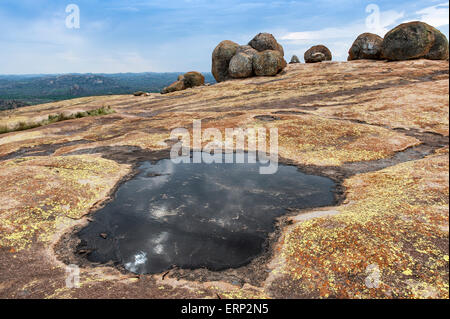 Visione del mondo Est delle Highlands mountain range Zimbabwe Africa Foto Stock