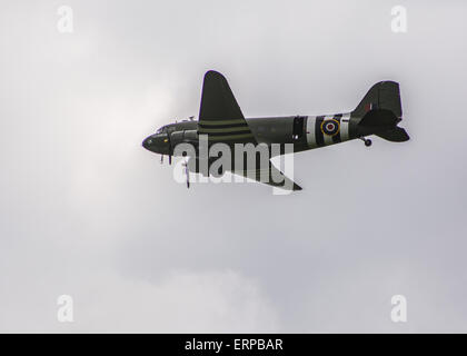 L'unità Dakota a Driffield air show, nello Yorkshire, Regno Unito Foto Stock