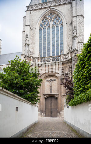 Belgio, Anversa, Lange Nieuwstraat - Ingresso del Sint-Jacobskerk Foto Stock