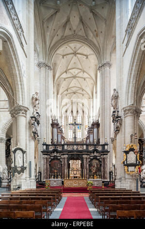 Belgio, Anversa, interno del Sint-Jacobskerk Foto Stock