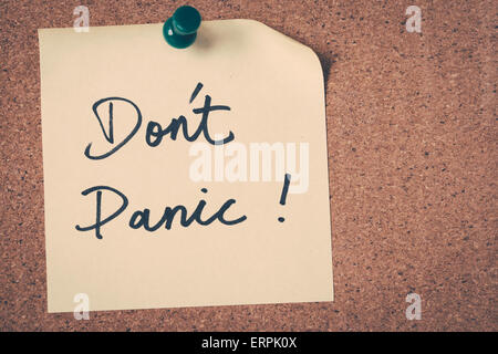 Don ' t Panic Foto Stock