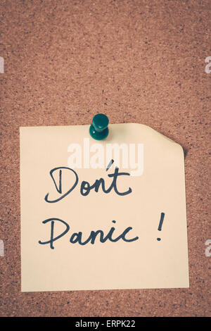 Don ' t Panic Foto Stock