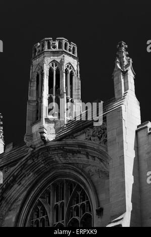 St Michael le Belfrey chiesa. Bellcote ottagonale, torre campanaria, sul fronte ovest. Città di York, North Yorkshire, Inghilterra, Regno Unito Foto Stock