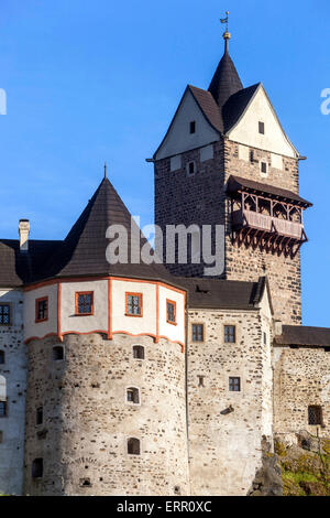 Il Castello di Loket, Repubblica Ceca Foto Stock