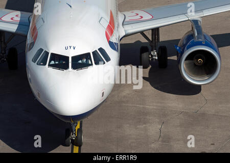 British Airways Airbus A320 aereo di linea di passeggeri, Dusseldorf, Germania. Foto Stock