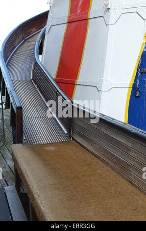 In legno tradizionali Helter Skelter fairground ride. Foto Stock