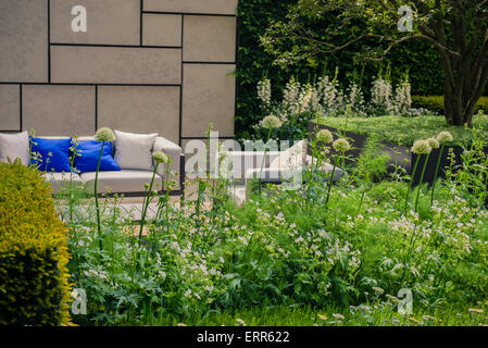 Il Telegraph giardino, gold award visualizza giardino, RHS CHelsea 2015, Foto Stock