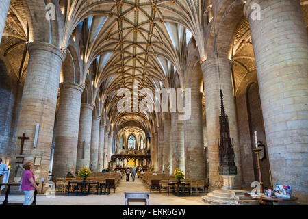 Tewkesbury; Abbazia; Gloucestershire, UK; Inghilterra; Regno Unito Foto Stock