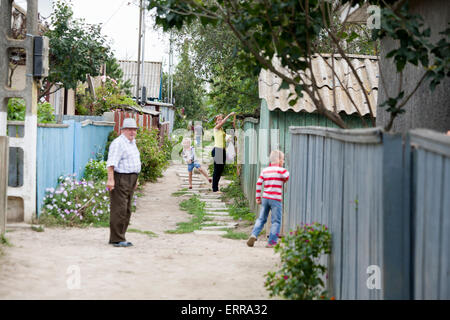 Il villaggio Mila 23 nel Delta del Danubio in Romania Foto Stock