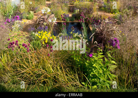 L'uno show Garden a Hampton Court Flower Show, 2014 Foto Stock