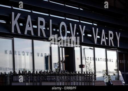 Aeroporto di Karlovy Vary, il nuovo terminale hall. Repubblica ceca Foto Stock