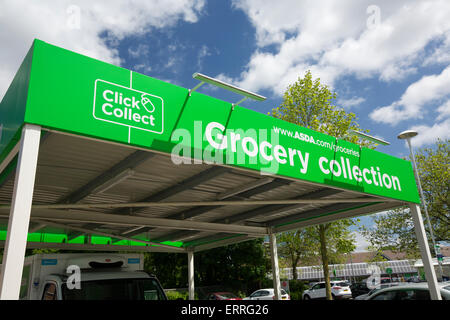 Asda Click & raccogliere Wolverhampton West Midlands England Regno Unito Foto Stock