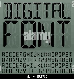 Font digitali Illustrazione Vettoriale