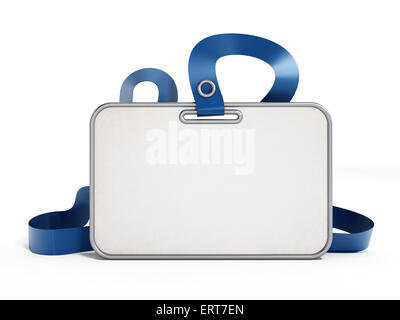 Carta d'identità in bianco Foto Stock