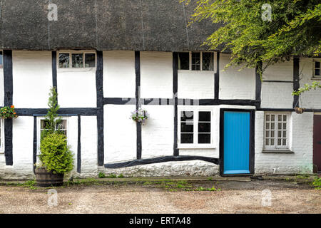 Un tipicamente britannico cottage nell'affascinante atmosfera di Dorchester-on-Thames, Oxfordshire, Inghilterra, Regno Unito. Foto Stock