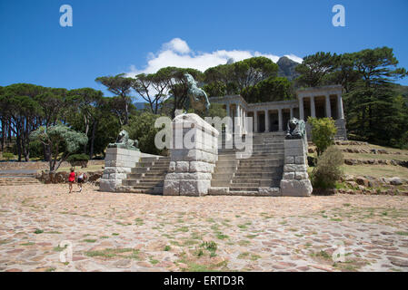 Rhodes Memorial su Devil's Peak Città del Capo Sud Africa Foto Stock