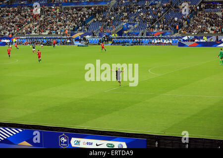 Saint Denis, Francia. Il 7 giugno, 2015. Francia-belgio football match allo Stade de France, 7 giugno 2015 Credit: Denys Kuvaiev/Alamy Live News Foto Stock